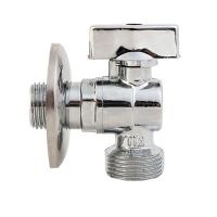 Кран угловой 1/2" × 3/4" для подкл. приборов хром TIM (60/1)