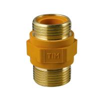 Ниппель газовый 1/2" ш/ш (диэлектрическая вставка) TIM (150/5)